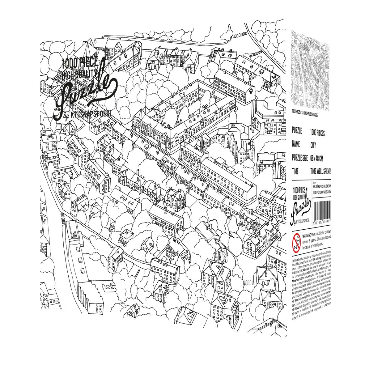 Palapeli: City Sketch (1000pc)
