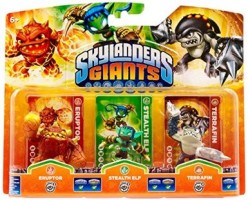 Skylanders: Giants Trio (Eruptor, Stealth Elf, Terrafin)