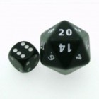 Noppa: Spindown D20 Musta (30mm)