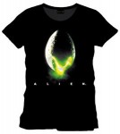 T-paita: Alien Logo - Musta (L)