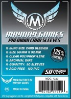 Lautapelisuoja: Mayday Games Sleeves, Premium Euro (59x92mm)