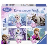 Frozen: Puzzles -  4 In 1