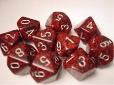 Noppasetti: Chessex - Speckled  Silver Volcano D10 (10)