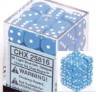 Noppasetti: Chessex Opaque - 12mm D6 Light Blue/White (36)