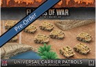 BBX35 Desert Rats Universal Carrier Patrols (Plastic x 9)