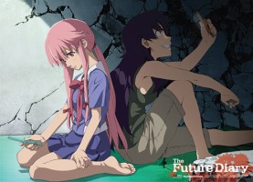 Kangasjuliste: Future Diary - Yuno & Minene