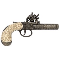 Flintlock pocket pistol, London 1795