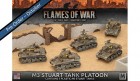UBX56 M3 Stuart Light Tank Platoon (plastic)
