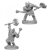 Pathfinder Deep Cuts Unpainted Miniatures: Half-Orc Male Barbarian