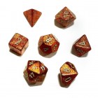 Noppasetti: Chessex Glitter - Polyhedral Gold/Silver (7)