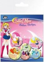 Pinssisetti: Sailor Moon (6kpl)