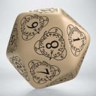 Noppa: D2o Level Counter Dice (Beige/Black)