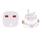 Uk To Euro Plug Adaptor -virtamuunnin (Valkoinen)