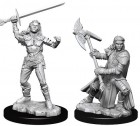 D&D Nolzur's Marvelous Unpainted Minis: Half-Orc Female Fighter (2)