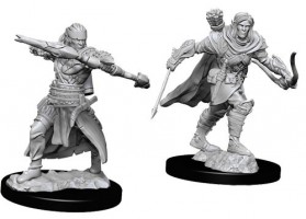 Pathfinder Deep Cuts Unpainted Minis: Half-Elf Male Ranger (2)