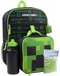 Reppu: Minecraft Creeper - 5-Piece Backpack Set