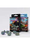 Noppasetti: Arcade -  Dice Set blue & yellow (7)