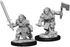 Pathfinder Deep Cuts Unpainted Minis: Dwarf Female Barbarian (2)