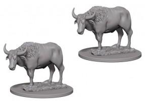 Deep Cuts Unpainted Miniatures: Oxen