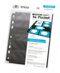 Ultimate Guard: 14-Pocket Pages Standard Size & Mini - Black (10)