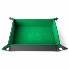 Metallic Dice Game: Dice Tray Velvet Green