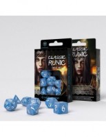 Noppasetti: Classic Runic Dice Set - Glacier & Black (7)