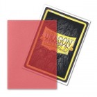 Dragon Shield: Standard Sleeves - Clear Red Matte See Thru (100)