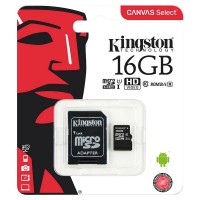 Kingston 16GB Canvas Select Micro SDXC Card with SD Adapter
