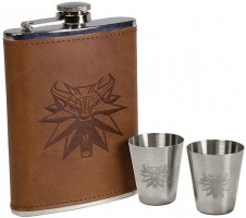 The Witcher - Hip Flask Set (2xShottilasit, Taskumatti)