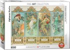 Palapeli: Mucha Alfons: Four Seasons (1000)