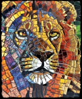 Palapeli: Stained Glass Lion (1000)