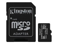 KINGSTON 32GB micSDHC Canvas Select Plus 100R A1 C10 Card + ADP