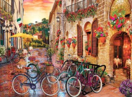 Palapeli: Biking in Tuscany (1000pcs)