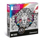 Palapeli: 3D Color Therapy Lion (500)