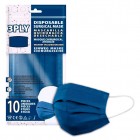 Kasvomaski: Face Masks 3 PLY 10-Pack (Blue)