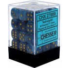 Chessex: Signature 12mm D6 Phantom Teal/Gold (36 Dice)