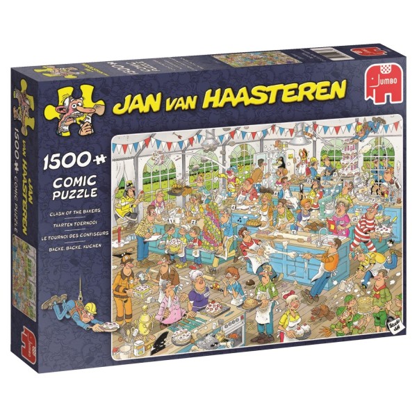 Hilarious Orderly Advertiser Palapeli: Jan Van Haasteren - Clash Of The Bakers (1500pcs) - 22.90e -  Lautapelit - Puolenkuun Pelit pelikauppa