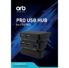 USB Hub 5 Porttinen PS4 PRO Musta (Orb Gaming)