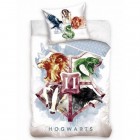 Pussilakanasetti: Harry Potter - Hogwarts Watercolor Single (140x200cm)