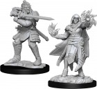 D&D Nolzur's Marvelous Miniatures: Hobgoblin Fighter Male & Wizard Female