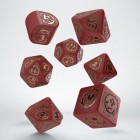 Noppasetti: Dragon Modern Dice - Red & Gold (7)