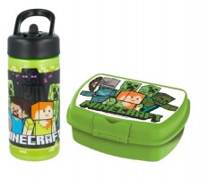 Evsrasia: Minecraft - Lunchbox and Water Bottle Set