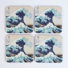 Lasinalunen: The Great Wave off Kanagawa Coaster Set
