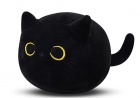 Pehmolelu: Round Black Cat (10cm)
