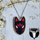 Kaulakoru: Kitsune Mask Black Necklace (5.5cm) (Niramuchu)