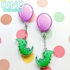 Korvakorut: Dino Balloon Violet Earrings (7cm) (Niramuchu)