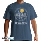 T-Paita: Harry Potter - Hogwarts (Blue) (L)