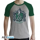 T-Paita: Harry Potter - Slytherin (Grey/Green) (M)