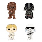 Pinssi: Star Wars Pop! - Enamel Pins (4-set) (4cm)