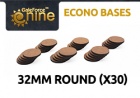 GF9 Econo Bases 32mm round (x30)